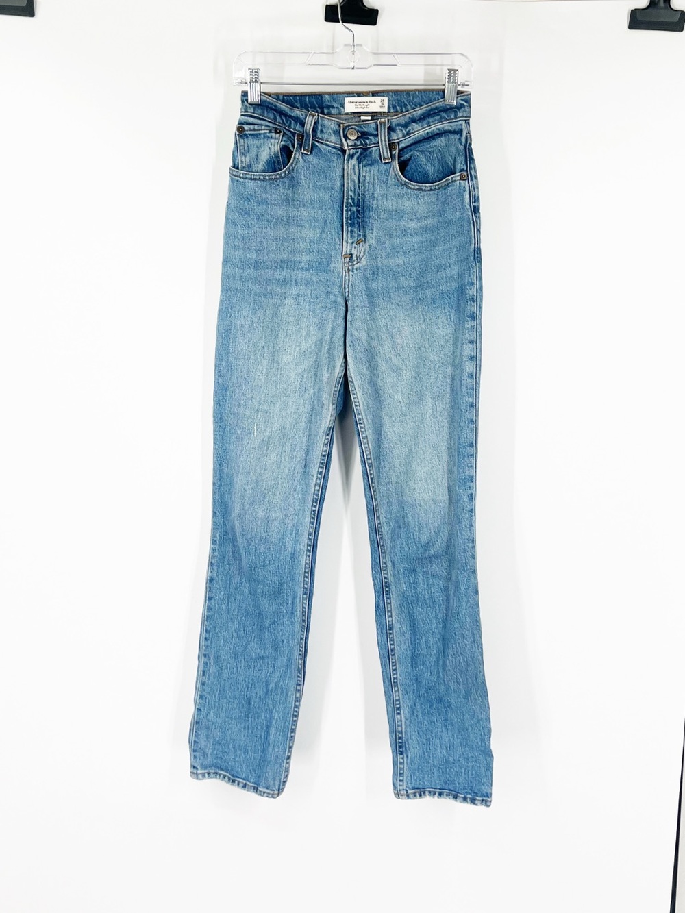 Abercrombie & Fitch Curve Love The ‘90s Straight Jeans Ultra High